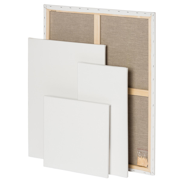 Eco 100L Bespannter Keilrahmen, 100 % Reinleinen – einfache Studienqualität