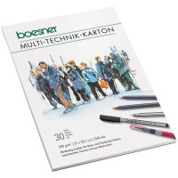 Block mit 30 Blatt | boesner Multi-Technik-Karton